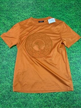 NEW STEFANO RICCI LOGO t-shirt  EAGLE orange Size Medium